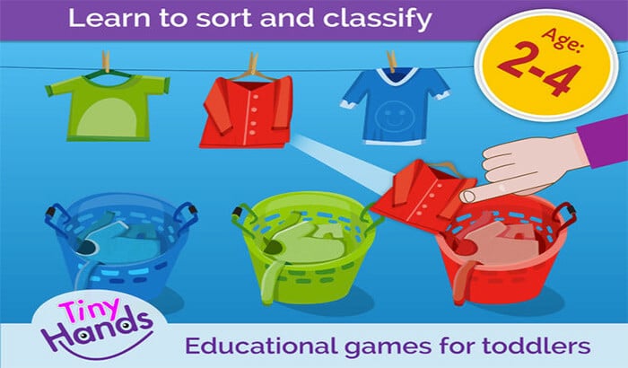 Sorting Puzzles for Kids PreSchool iPhone and iPad Game Screenshot