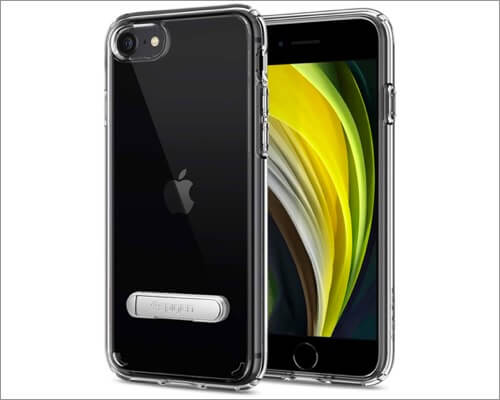 Spigen Clear Kickstand Case for iPhone SE 2020