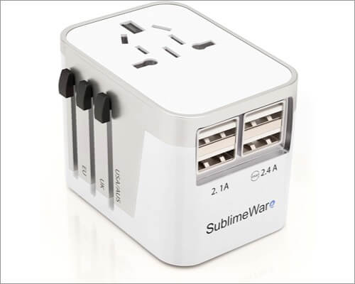 SublimeWare Universal International Travel Adapter