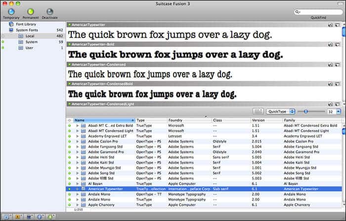 SuitCase Fusion Font Management Software for Mac