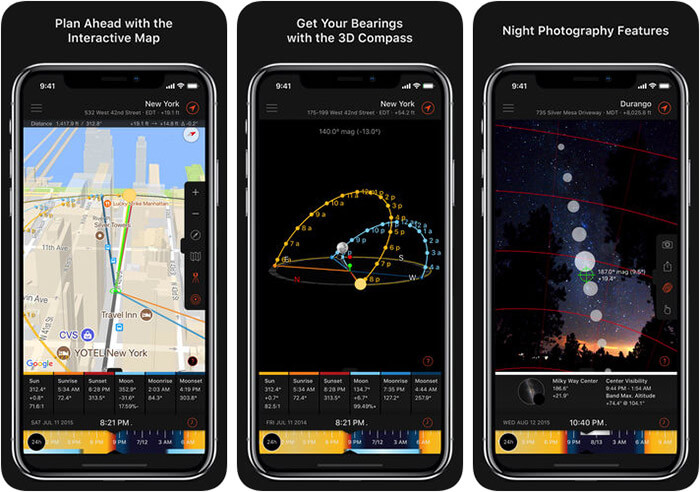 Sun Surveyor iPhone and iPad App Screenshot