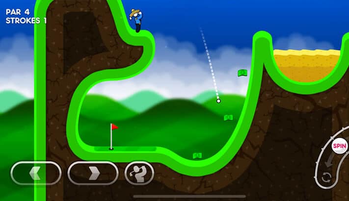 Super Stickman Golf 3 iPhone and iPad Game Screenshot