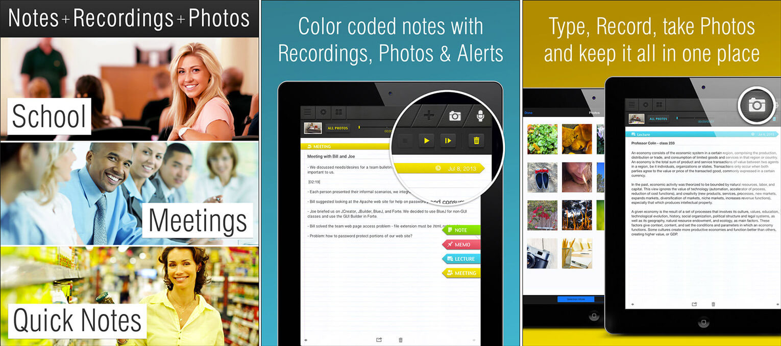Supernote notes recorder photo iphone and ipad teachers app screenshot SuperNote Notes Recorder Photo iPhone and iPad Teachers App Screenshot
