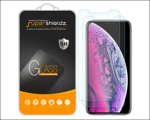 Supershieldz iPhone Xs Max Tempered Glass Screen Protector