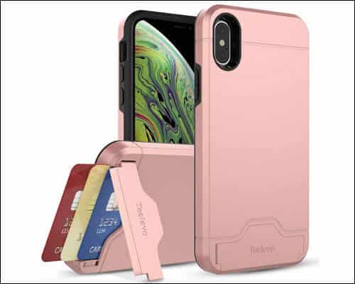 Teelevo iPhone X, Xs Card Holder Case