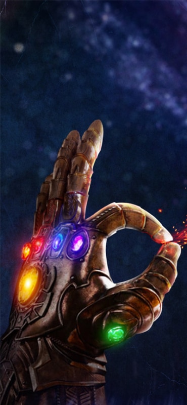 Thanos Gauntlet iPhone Wallpaper