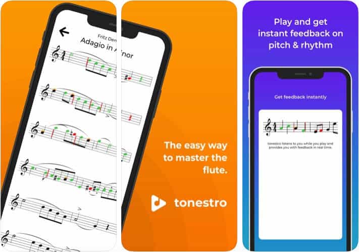 Tonestro for Flute Learning iPhone and iPad App Screenshot