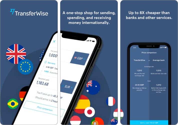 TransferWise Money Transfer iPhone and iPad App Screenshot