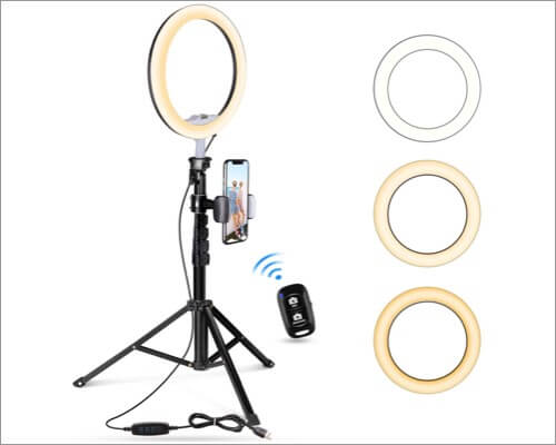 UBeesize Selfie Ring Light with Tripod Stand