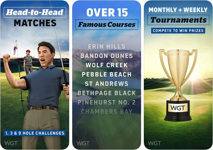 WGT Golf iPhone and iPad Game Screenshot