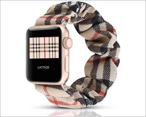 WONMILLE Scrunchie Elasti Bracelet band for Apple Watch