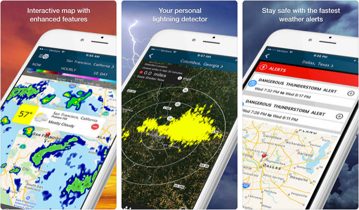 WeatherBug iPhone and iPad App Screenshot