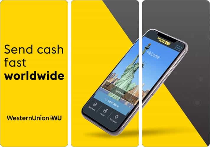 Western Union Money Transfer iPhone and iPad App Screenshot