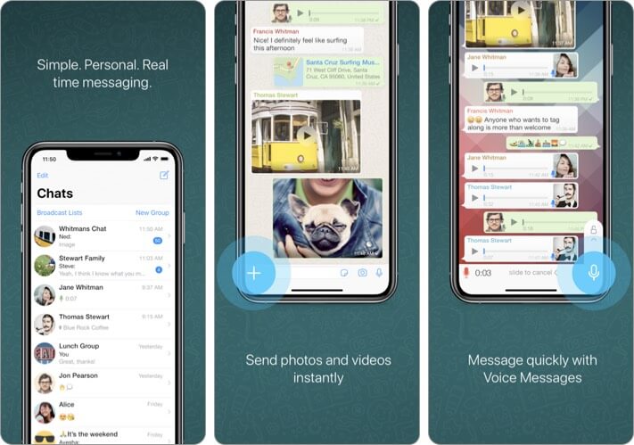 Whatsapp money transfer iphone and ipad app screenshot