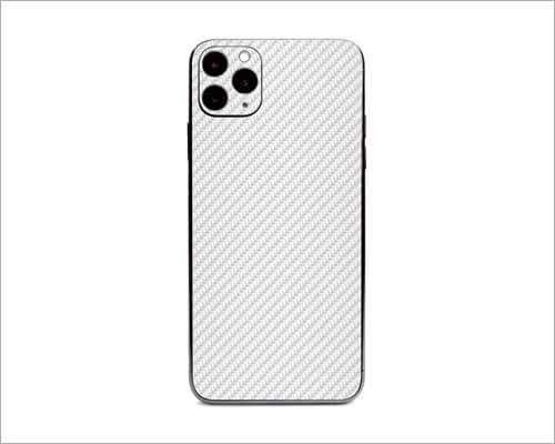 White Carbon Fiber iPhone 11 Pro Skins Wrap