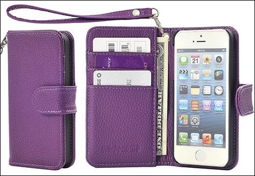 Wisdompro iPhone SE Leather Case