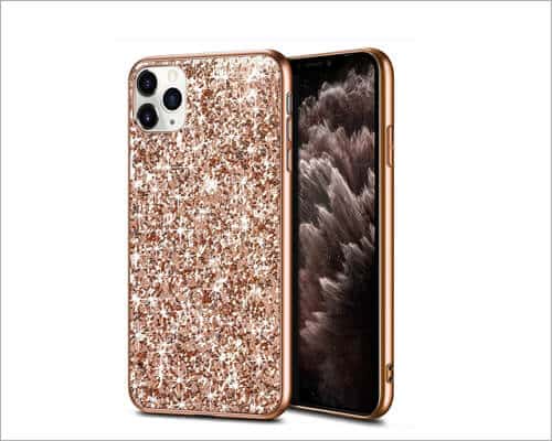 Wollony iPhone 11 Pro Max Glitter Sparkle Case for Women