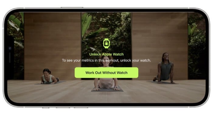 Workout without Apple Watch
