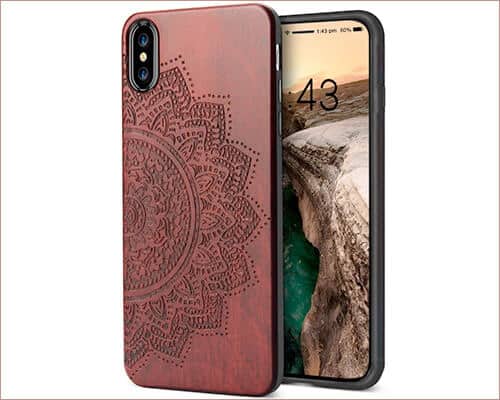 YFWOOD Wooden Case for iPhone Xs Max