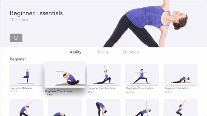 Yoga Studio Apple TV App Screenshot