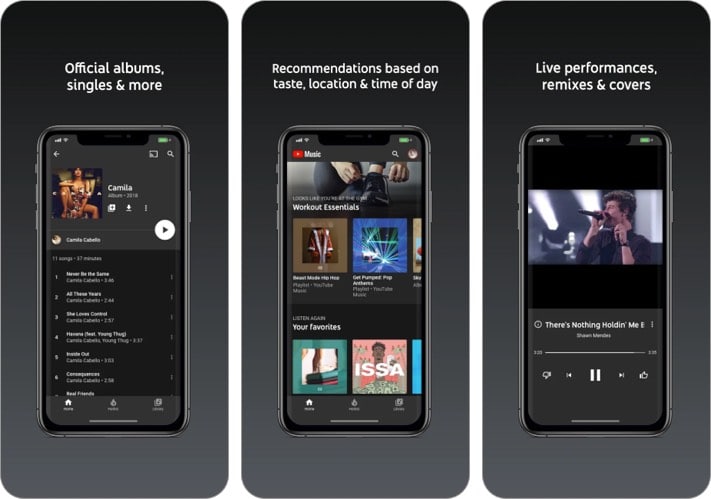 Youtube music iphone and ipad app 1