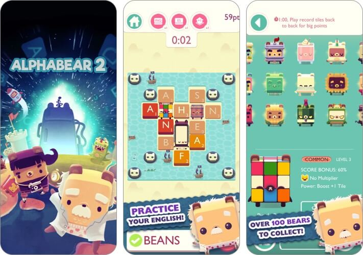Alphabear iPhone and iPad Word Game Screenshot