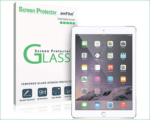 amFilm 2018 iPad 9.7-inch Tempered Glass Screen Protector