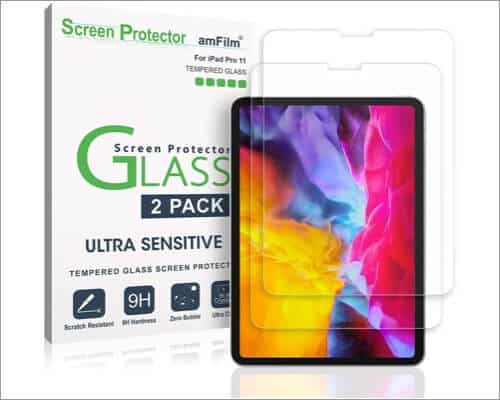 amFilm Glass Screen Protector for 11-inch iPad Pro 2nd Gen