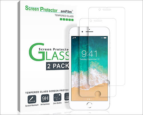 amFilm iPhone 8-7 Glass Screen Protector