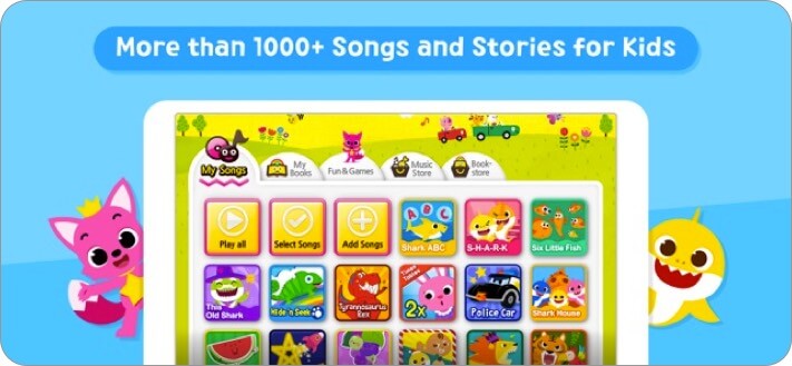 baby shark best kids songs iphone and ipad app screenshot