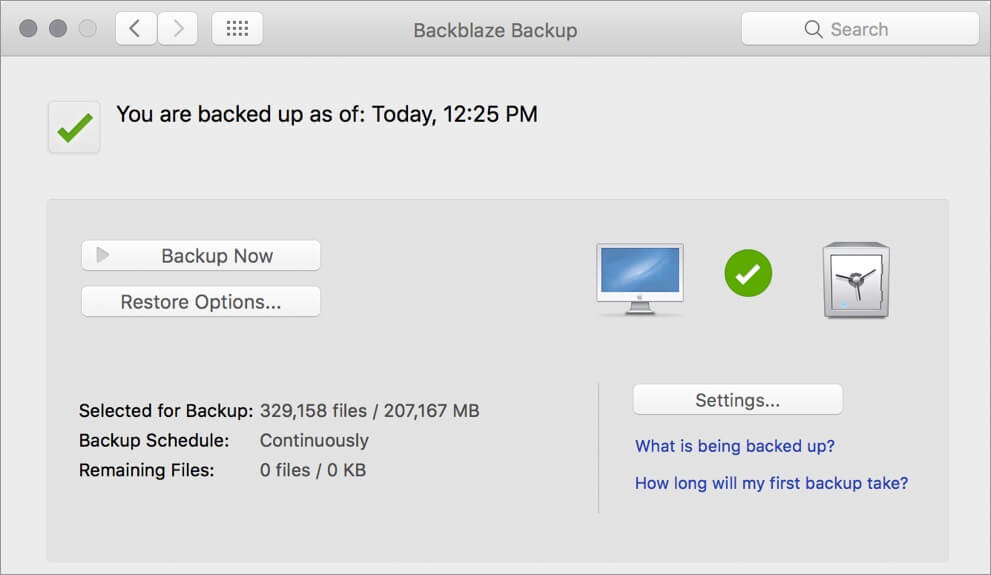 Backblaze Mac Backup Software