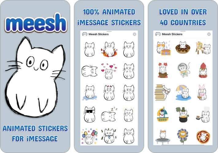 best imessage cat sticker app on iPhone