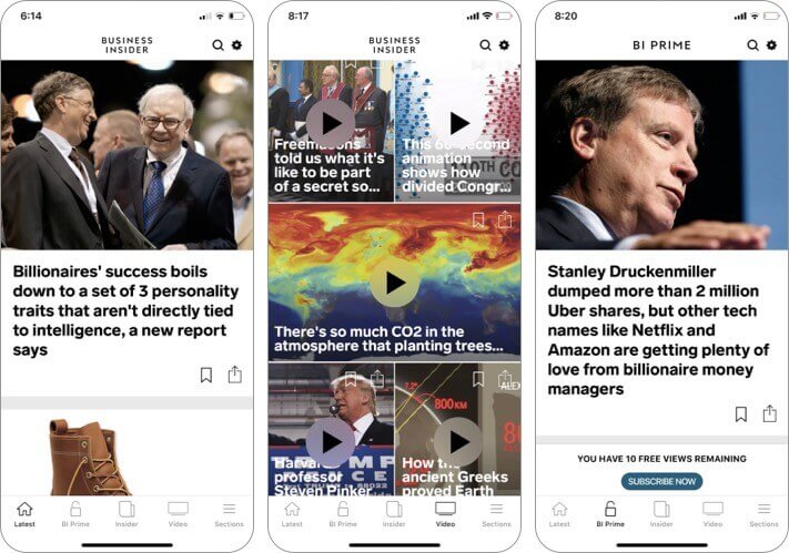 business insider iPhone and iPad App Screenshot