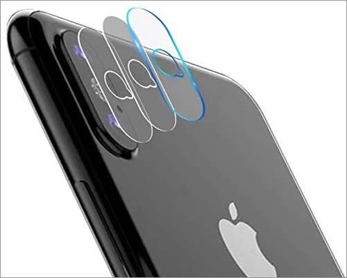 casetego camera lens protector for iphone xs and xs max