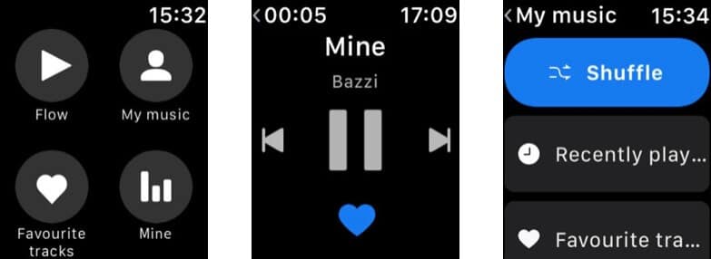 Deezer Apple Watch Podcast App Screenshot