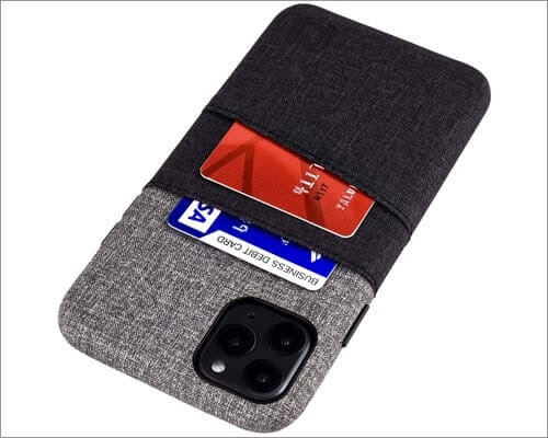 dockem canvas style fabric case for iphone 11, 11 pro and 11 pro max