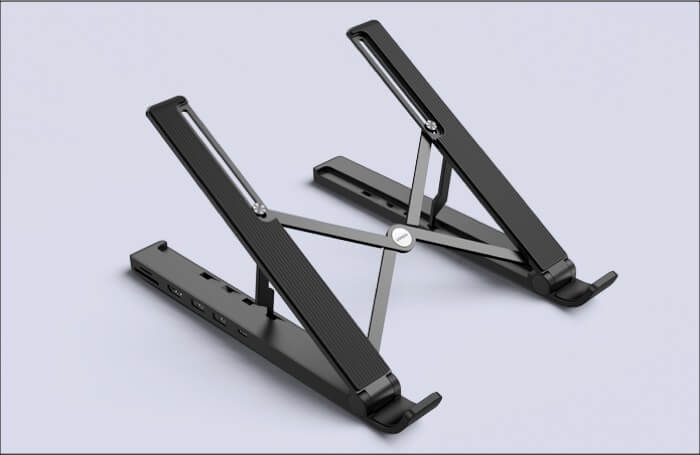 Двойное треугольное основание стойки UGREEN X-Kit Hub Stand