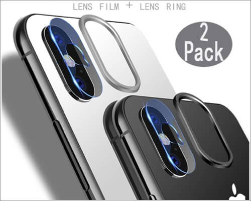 doubx hom tempered glass camera lens protector for iphone xs and xs max