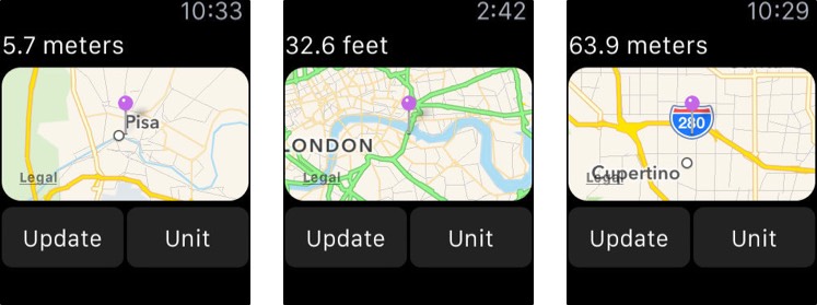 Elevation - Altimeter Map Apple Watch App Screenshot