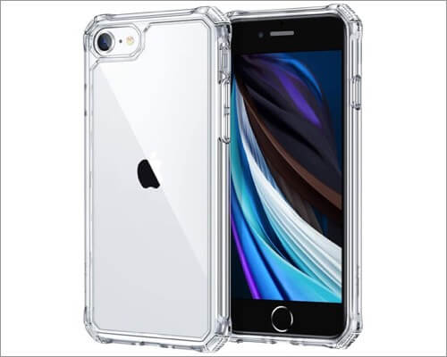 esr air armor military grade protective case for iphone se 2020