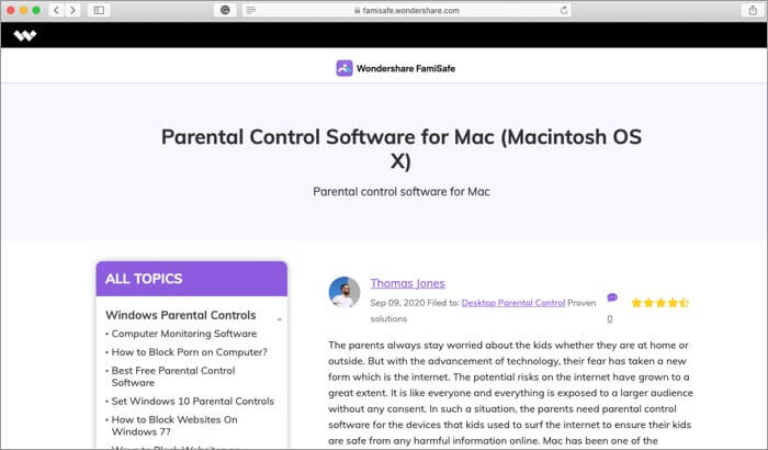 famisafe parental control software
