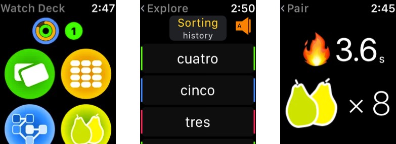 Flashcards By NKO Apple Watch App Screenshot