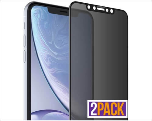 flexgear privacy screen protector for iphone xr