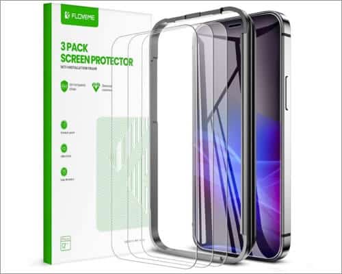 FLOVEME Screen Protector Glass for iPhone 12 Pro Max