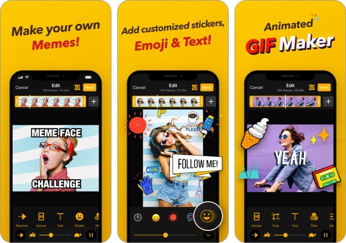 GIF Maker iPhone and iPad App Screenshot