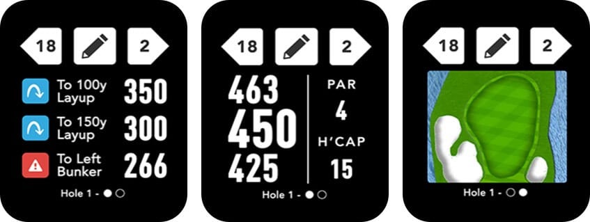 GolfLogix Apple Watch App Screenshot
