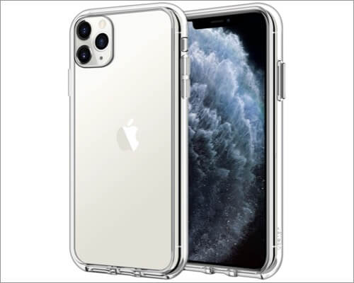 jetech shockproof transparent cover for iphone 11 pro
