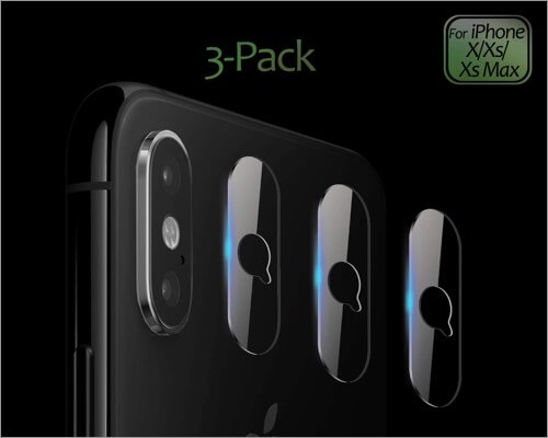 jingoobon thin camera lens protector for iphone xs and xs max