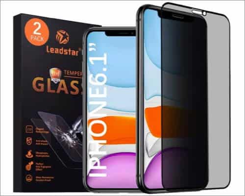 leadstar anti-spy screen protector for iphone xr