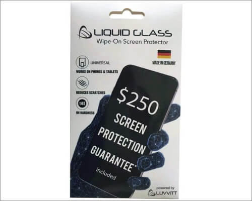 luvvitt liquid glass screen protector for iphone xr